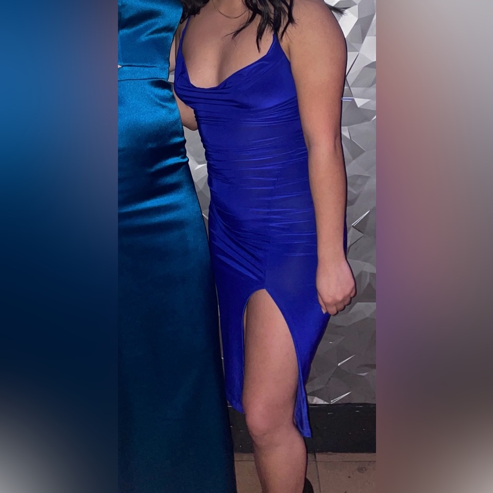 Windsor Royal Blue Midi Dress